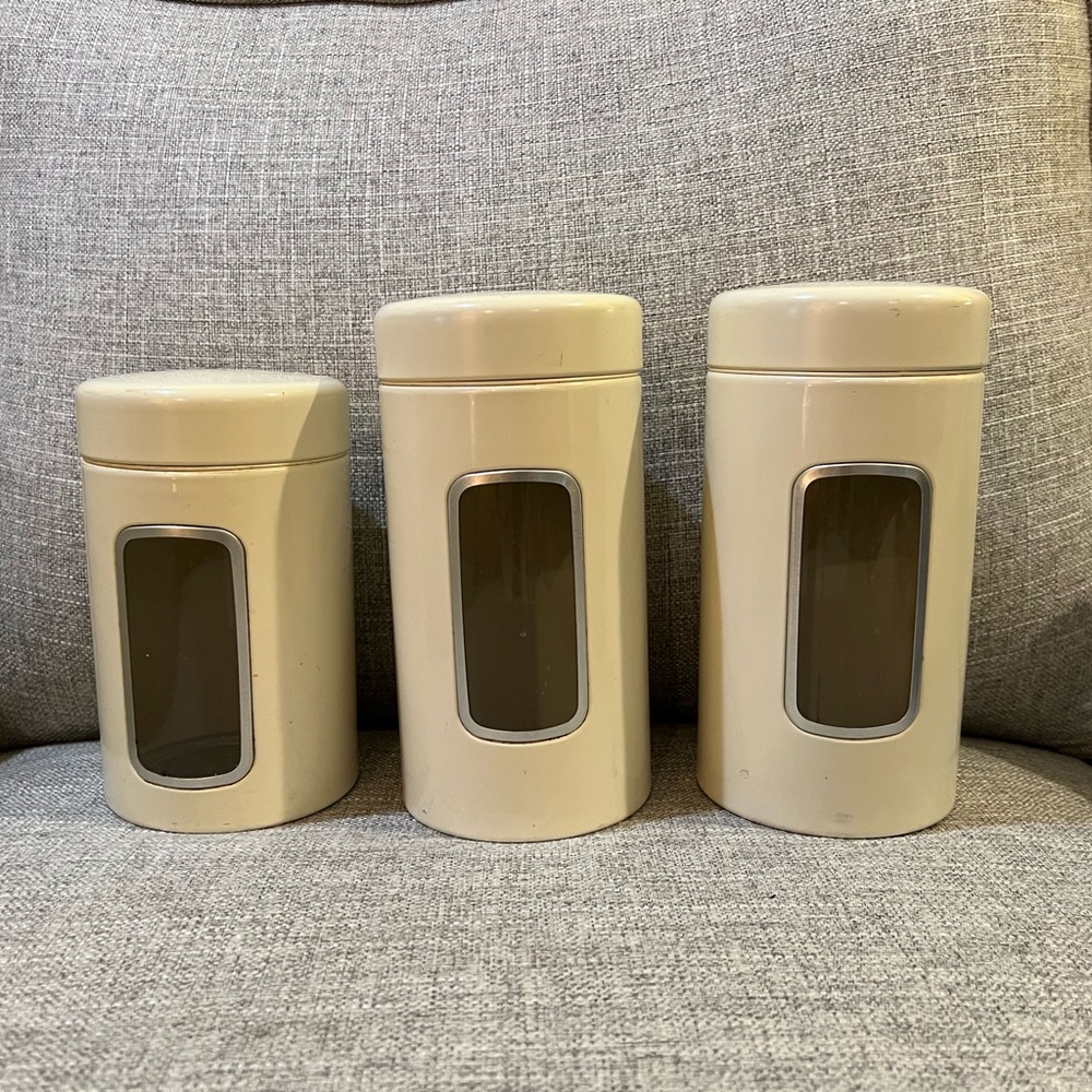 Vintage Chantal Metal Canisters (Set of 3)